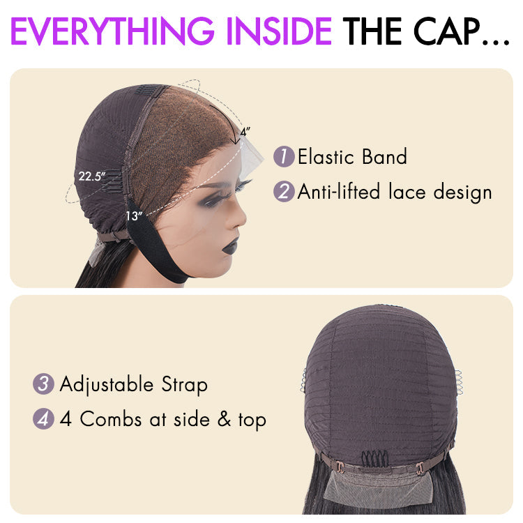 Special Offer | Alisanda Wigs | Super Natural Hairline Silky Straight Glueless 13x4 Frontal Lace Wig Human Hair Pre-Cut Lace