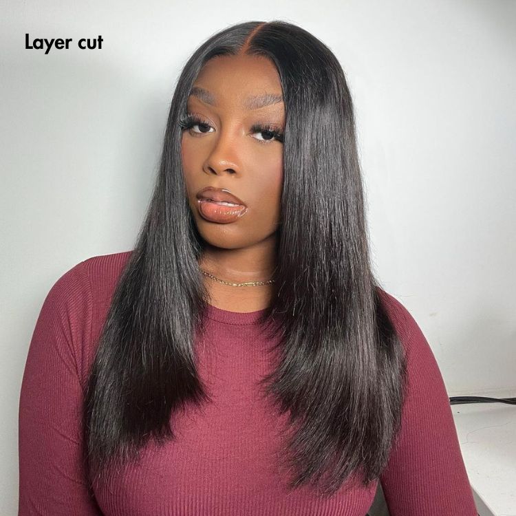 Special Offer | Alisanda Wigs | Super Natural Hairline Silky Straight Glueless 13x4 Frontal Lace Wig Human Hair Pre-Cut Lace